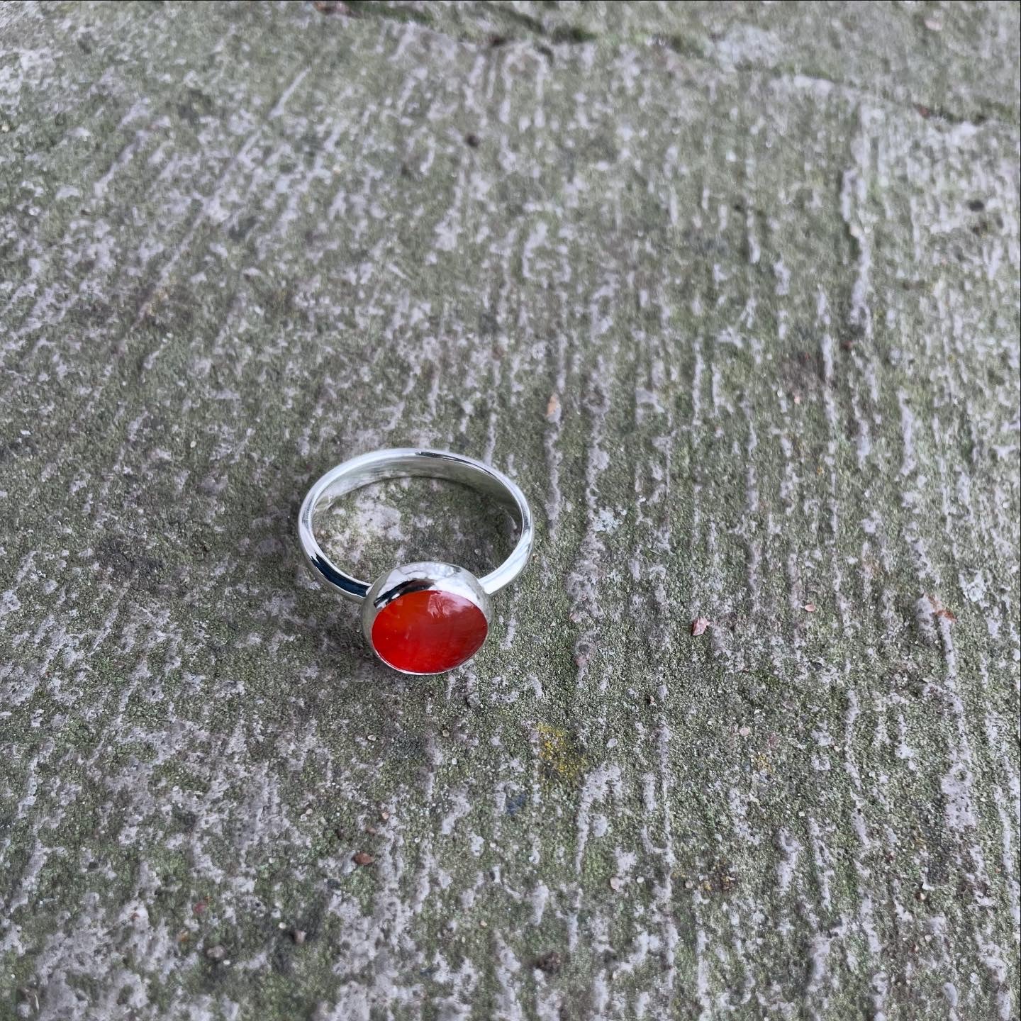 Ring Karneol rund