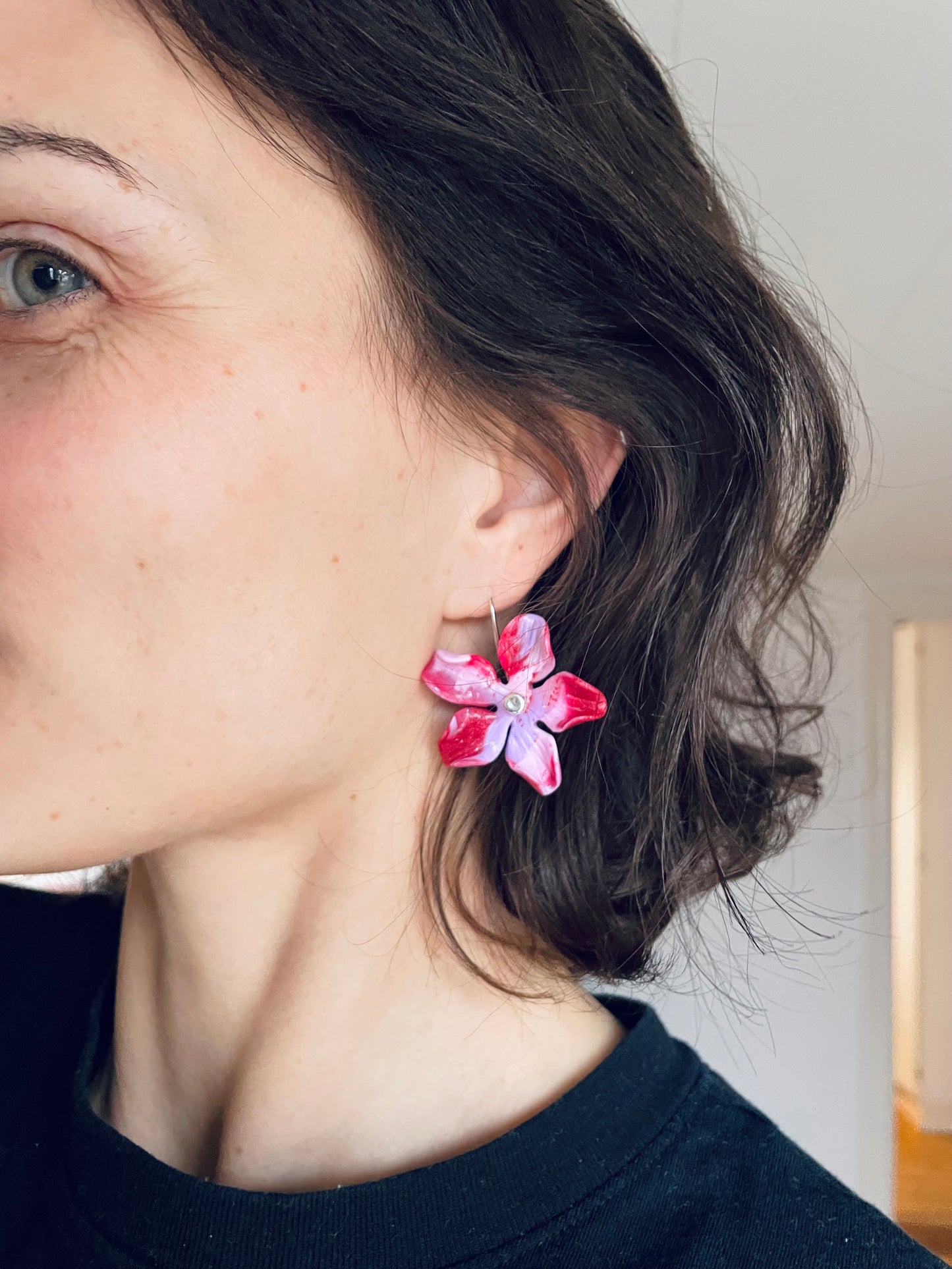 Örhänge Flora stor